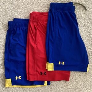Under Armour Kids' Shorts - Blue, Red, Yellow